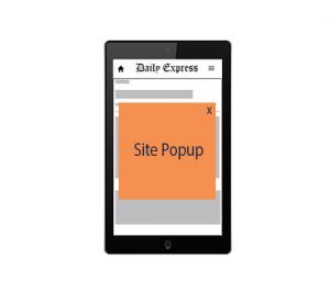 Daily Express Display Ads Site Pop-up (Mobile)