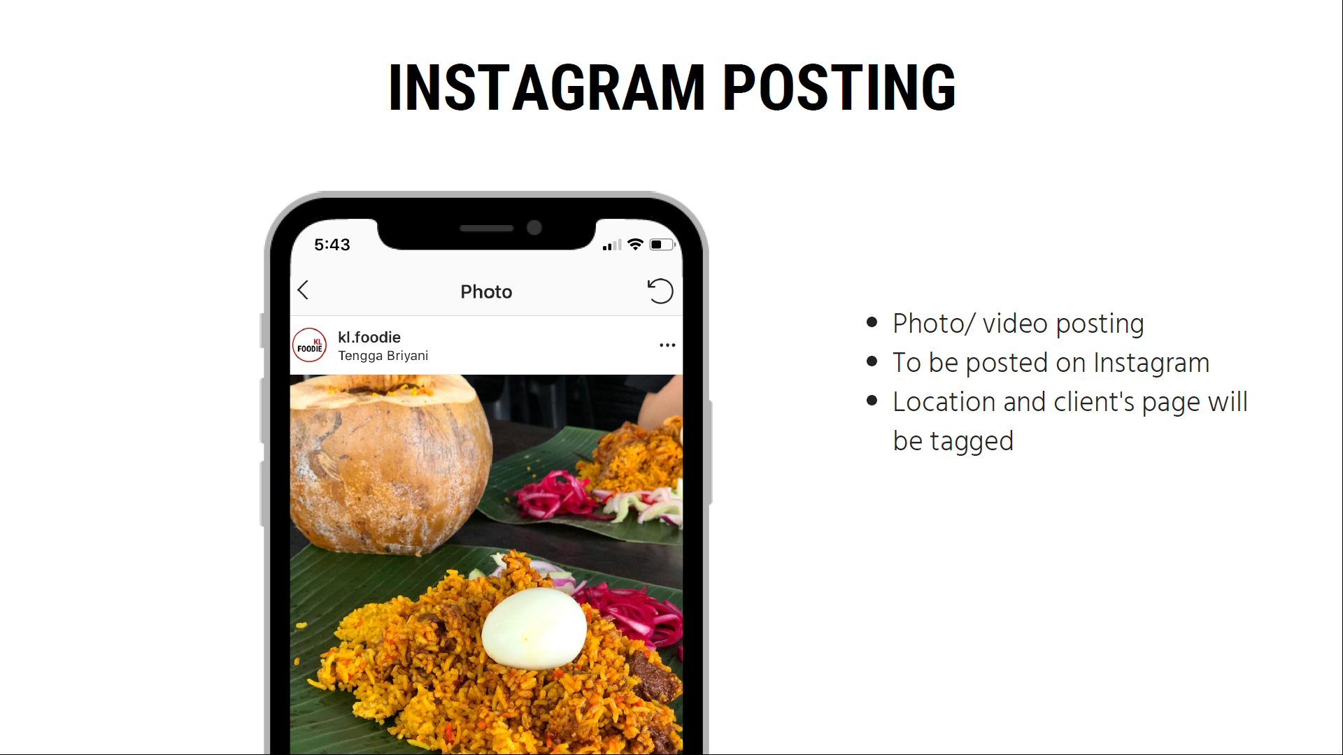 KL Foodie Instagram Posting