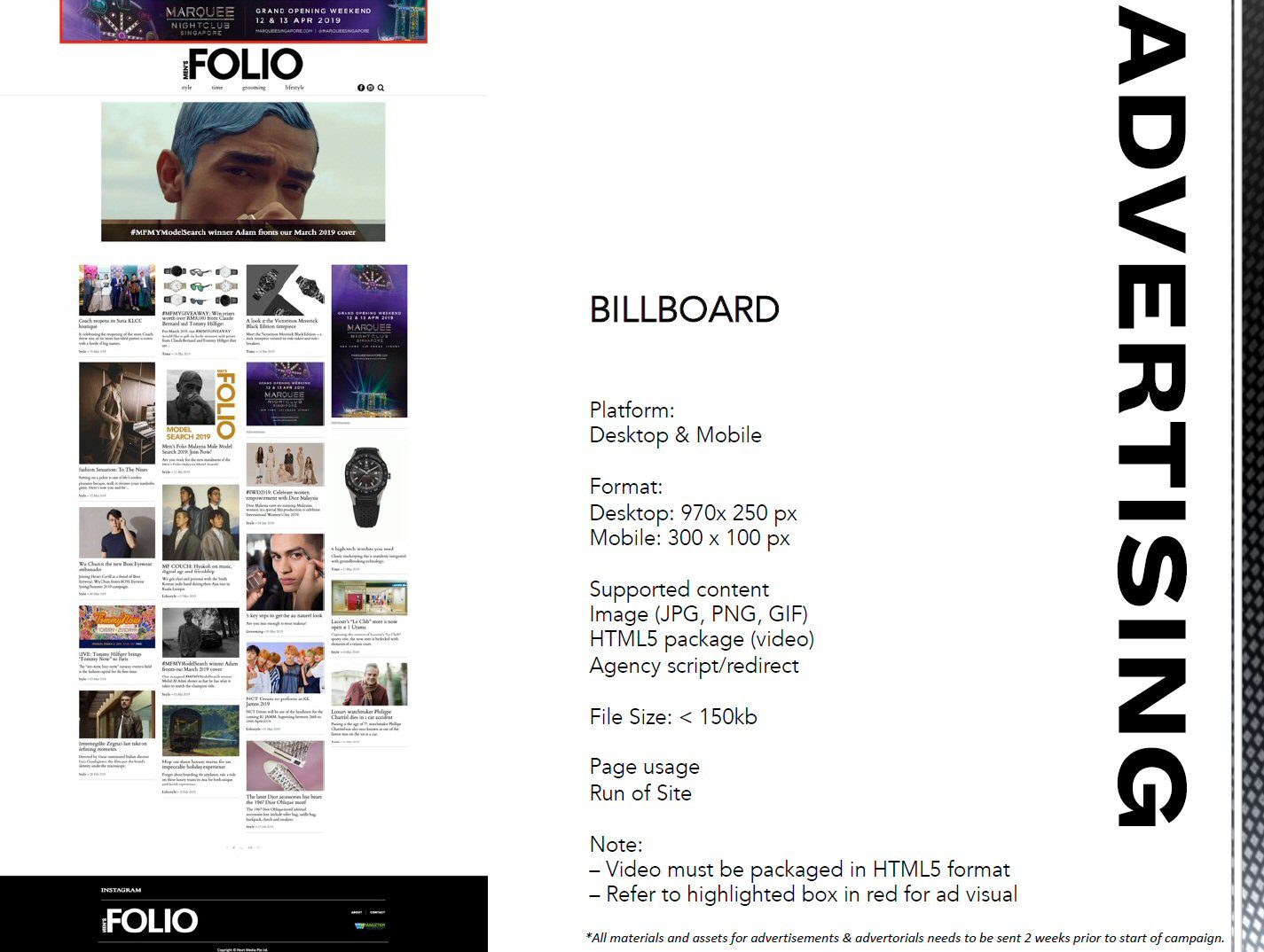 Men's Folio Malaysia Billboard